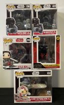 STAR WARS - A group of Star Wars Funko Pops comprising of Darth Vader with Tie Fighter #176
