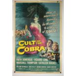CULT OF THE COBRA (1955) US one sheet film poster, artwork by Reynold Brown, folded ***