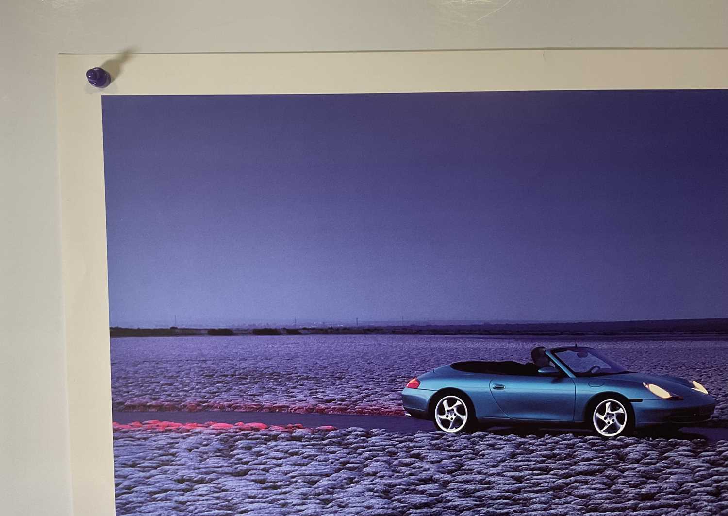 Porsche 911 Cabriolet official Porsche Poster from a car dealership, c. 2000, 30" x 40", rolled. - Image 2 of 5