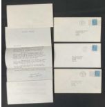 HOLLYWOOD EPHEMERA - Three signed letters of communication from ALAN LADD, corresponding with,