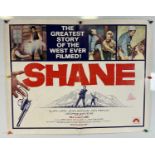 SHANE (1953) US half sheet movie poster, 1966 re- release (rolled, previously folded)