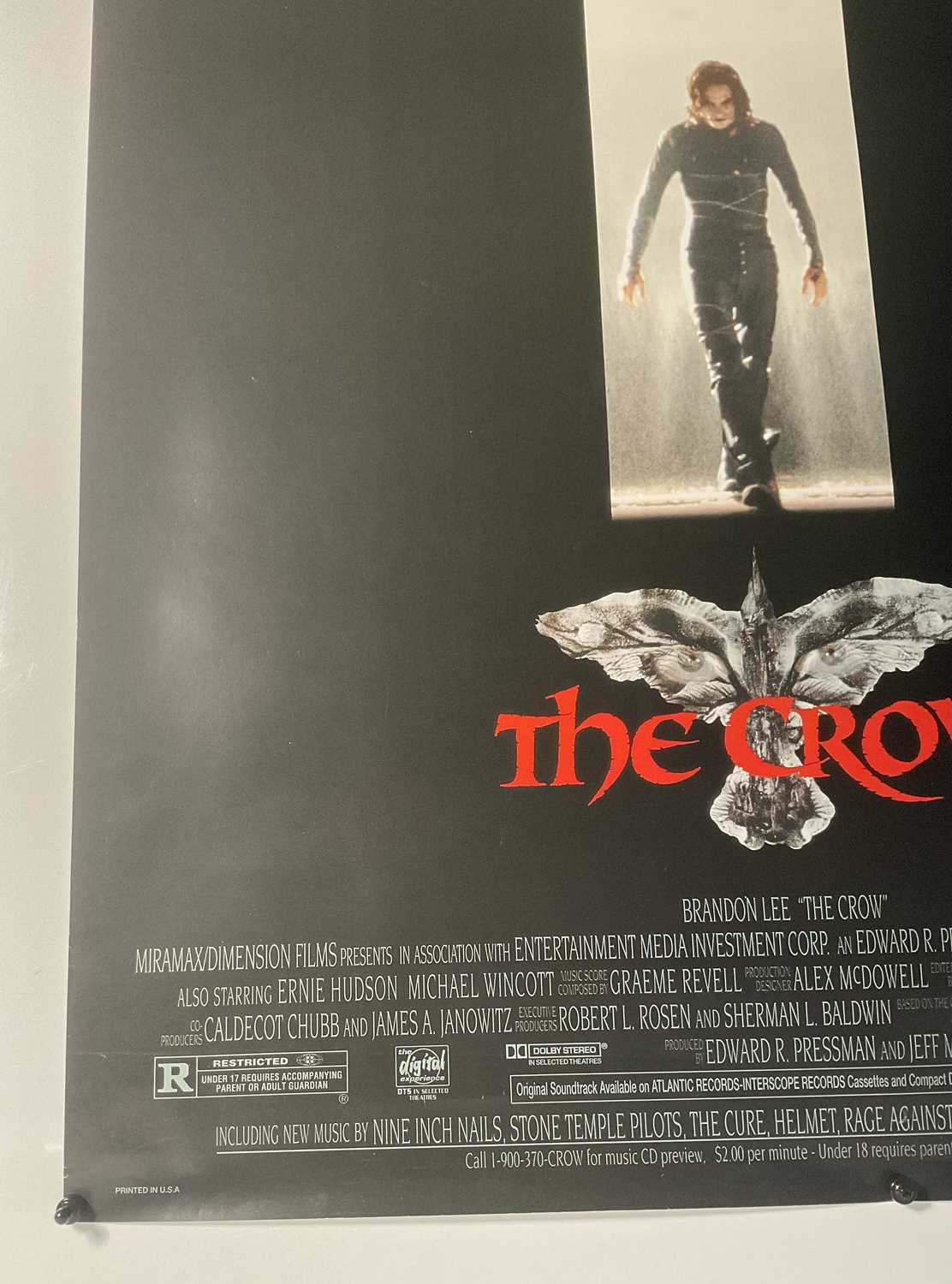 THE CROW (1994) US one-sheet, cult classic starring Brandon Lee in which Lee tragically died - Image 3 of 6