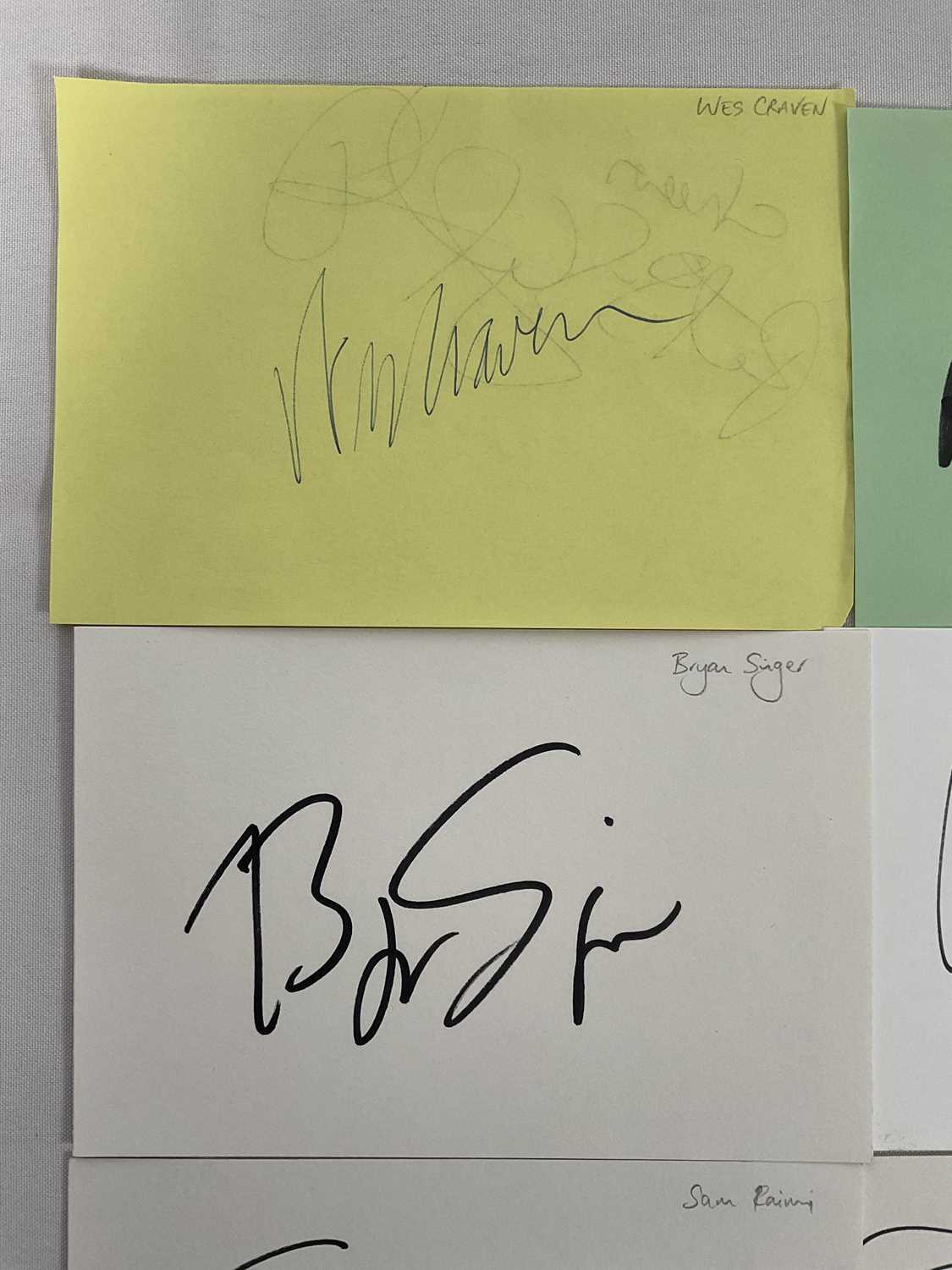 A group autograph cards signed by film and television Directors, Producers and Screenwriters to - Image 2 of 7