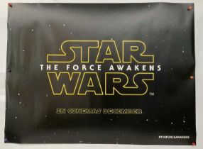 STAR WARS THE FORCE AWAKENS (2015) UK Quad teaser film poster, rolled.