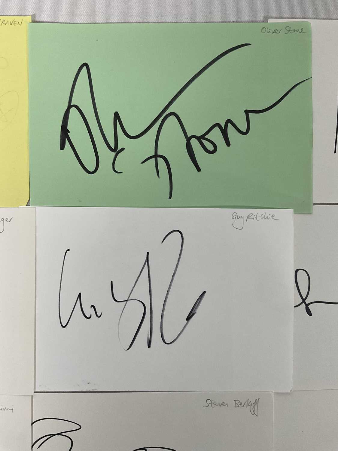 A group autograph cards signed by film and television Directors, Producers and Screenwriters to - Image 6 of 7