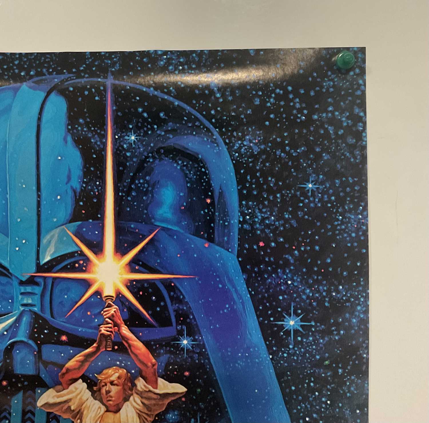STAR WARS - commercial poster (Factors Inc,1977) - Hildebrandt artwork, 71cm x 51cm, rolled - Image 2 of 6