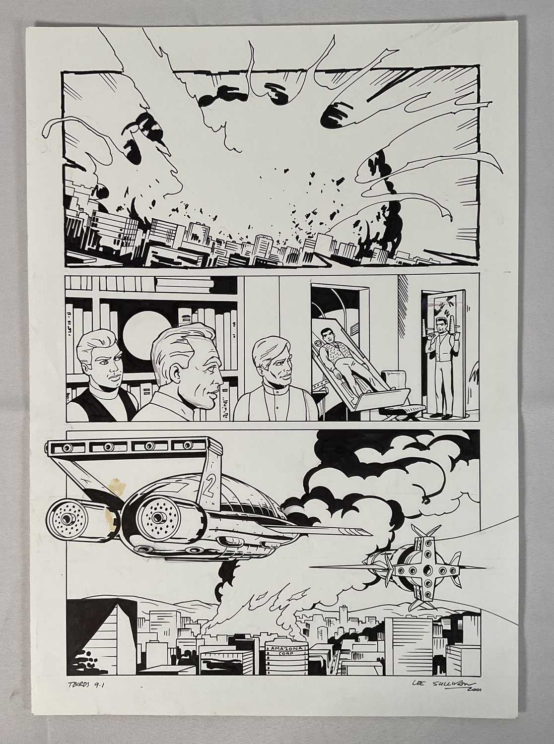 Original Comic Book artwork - Lee Sullivan artwork for an issue of Gerry Anderson's THUNDERBIRDS, c.
