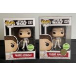 STAR WARS - A pair of vaulted Pamé Amidala #237 Funko Pops, 2018 Spring Convention Exclusives, black