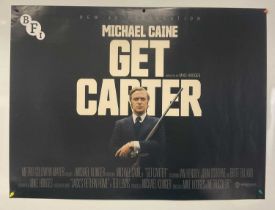 GET CARTER (1970) BFI 2022 4K restoration release UK Quad film poster, rolled