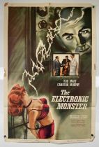 THE ELECTRONIC MONSTER (1960) US one sheet movie poster - originally released in the UK as
