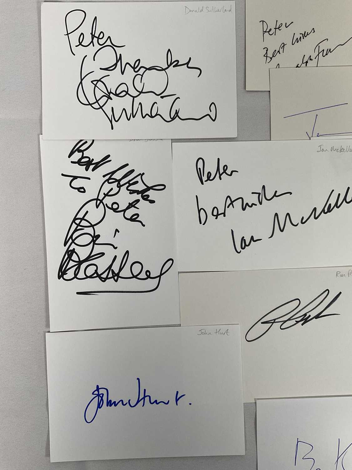 A group of autograph cards signed by Hollywood A-listers (The old boys) comprising of AL PACINO, - Image 5 of 5