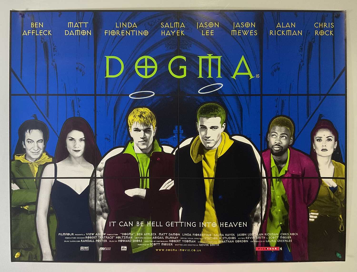 DOGMA (1999) UK Quad and one sheet film posters, striking stained glass effect artwork, rolled (2) - Image 4 of 5