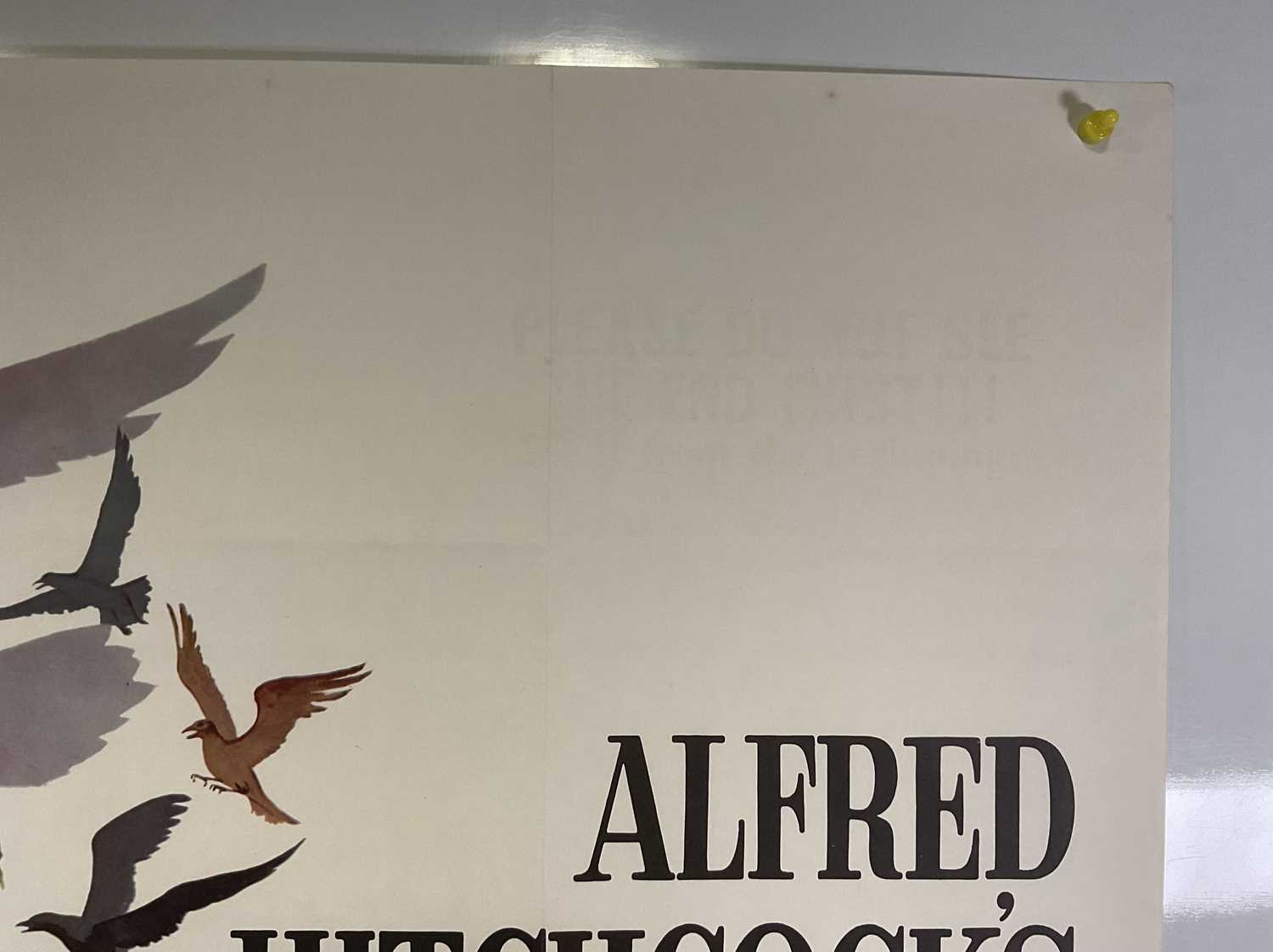 THE BIRDS (1963) UK Quad film poster, Alfred Hitchcock's ornithological suspense thriller starring - Image 4 of 6