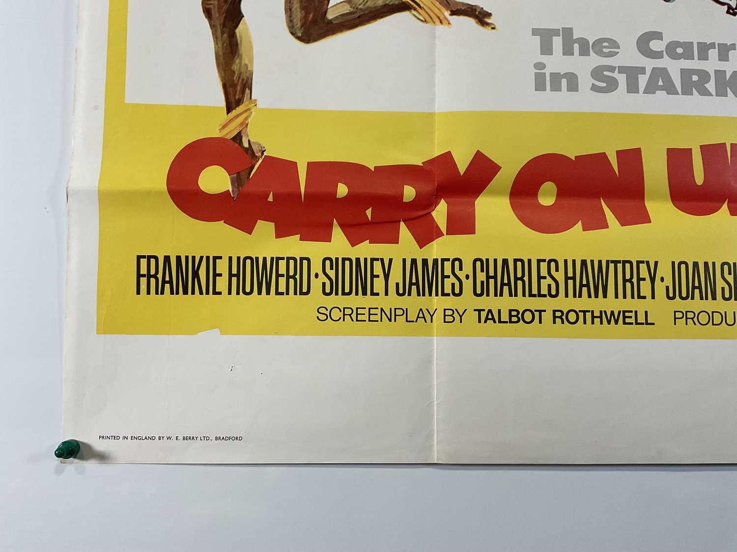 CARRY ON UP THE JUNGLE (1970) UK Quad film poster featuring Renato Fratini artwork, folded. - Image 4 of 6