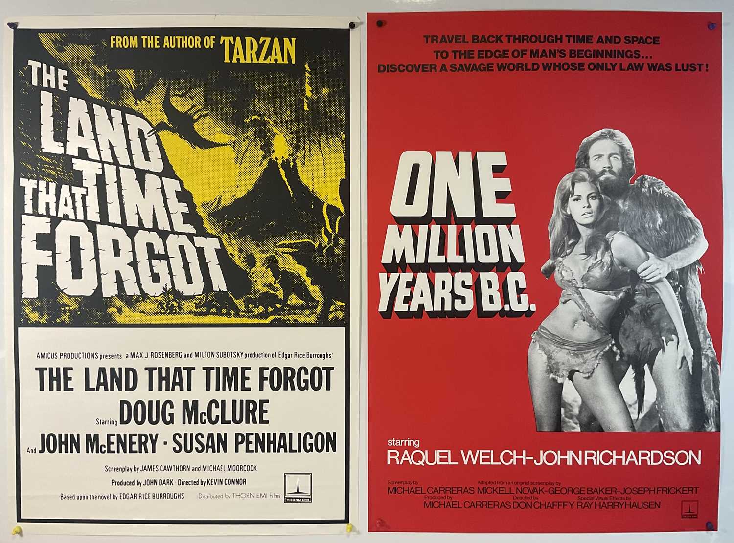 ONE MILLION YEARS B.C. (1966) British One sheet 1978 re-release, starring Raquel Welch and THE
