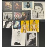 A group of autographs on mixed media by female musicians comprising of STEVIE NICKS, DUFFY,