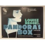 PANDORAS BOX (1929) UK Quad film poster - 2018 BFI release, rolled