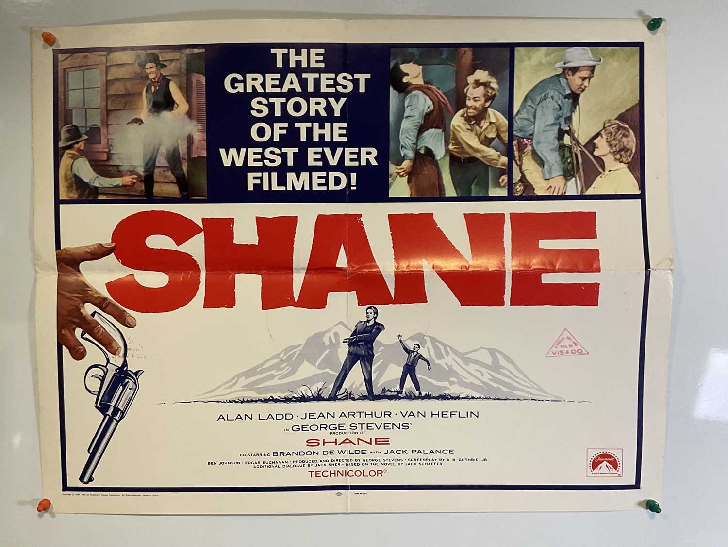 A group of Westerns movie posters comprising of SHANE (1953) US half-sheet 1966 re-release, - Image 5 of 5