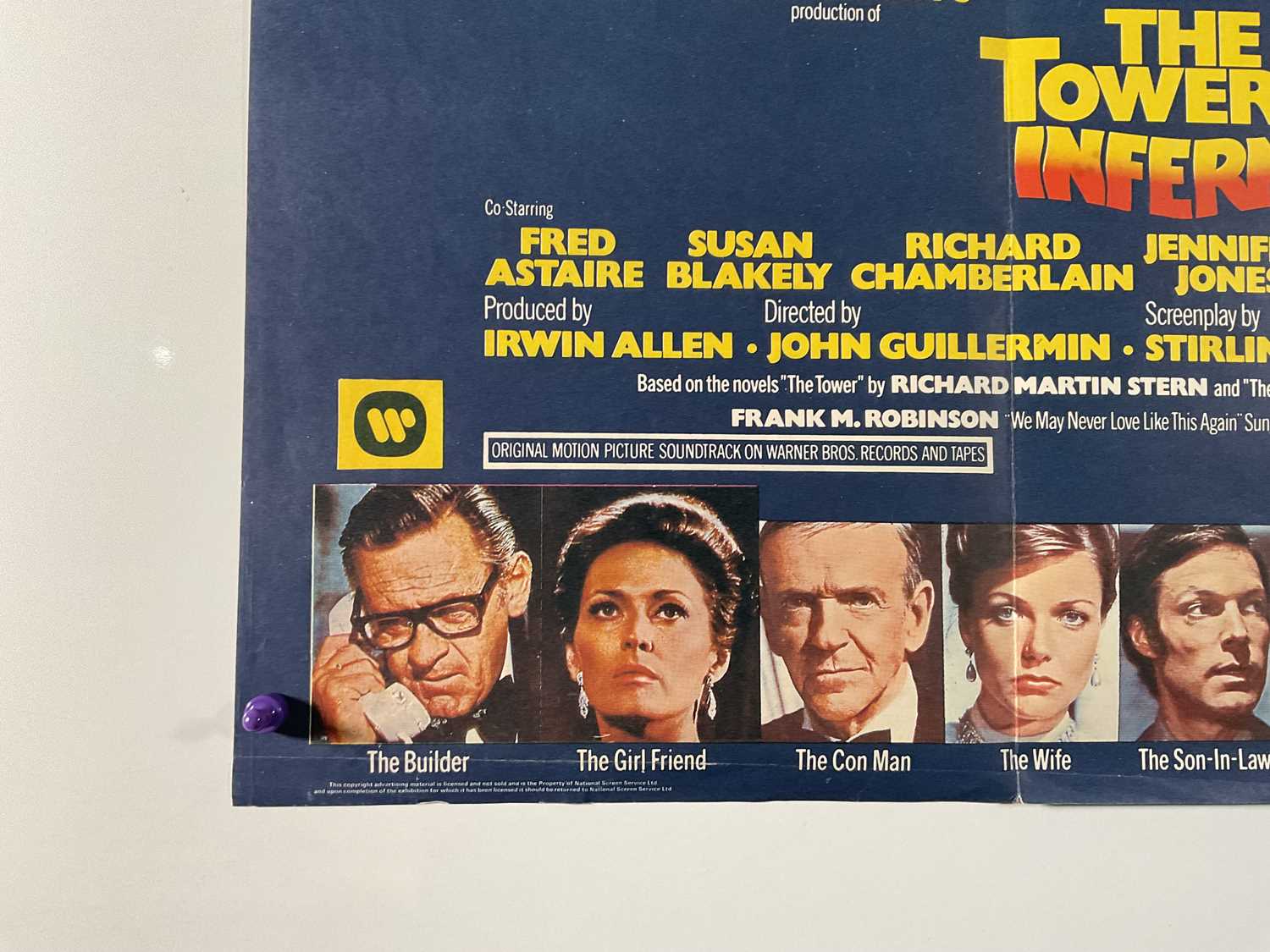 THE TOWERING INFERNO (1974) UK Quad film poster, Artwork by John Berkey, Steve Mcqueen and Paul - Image 6 of 7