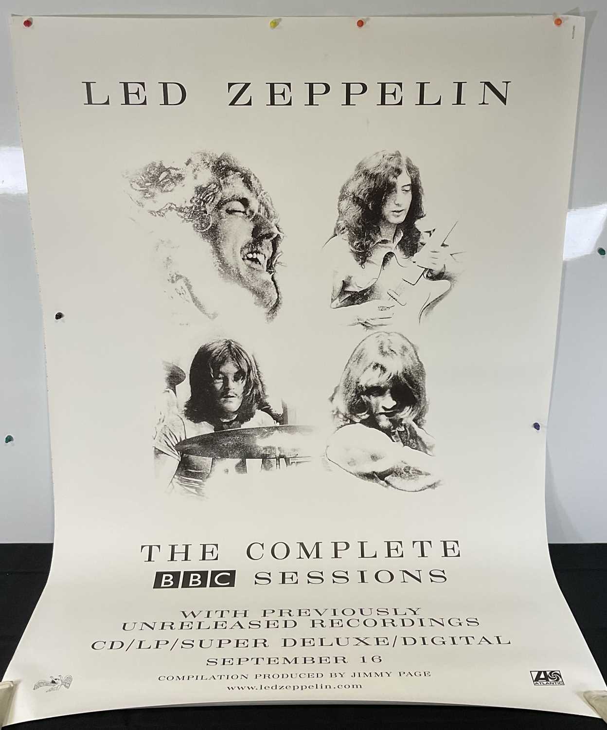 LED ZEPPELIN - The Complete BBC Sessions Album Bus Stop promotional poster - rolled