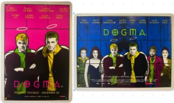 DOGMA (1999) UK Quad and one sheet film posters, striking stained glass effect artwork, rolled (2)