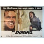 THE SHINING (1980) UK quad film poster, Stanley Kubrick classic horror, folded