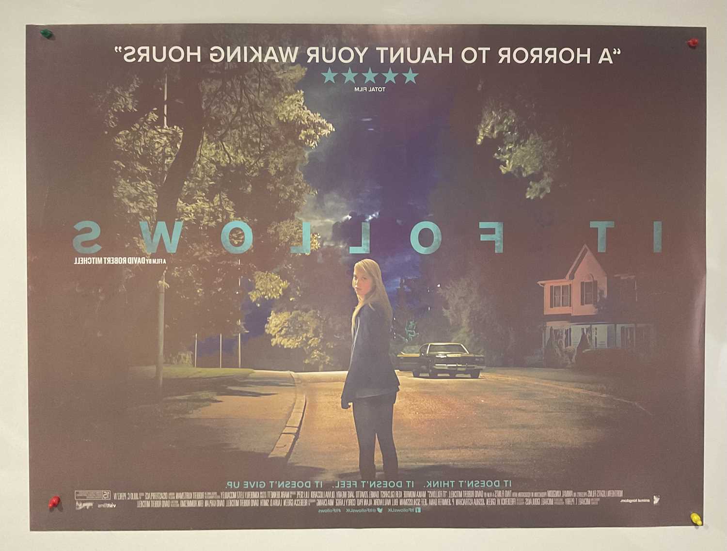 IT FOLLOWS (2014) UK Quad double-sided film poster - cult horror, rolled - Image 6 of 6