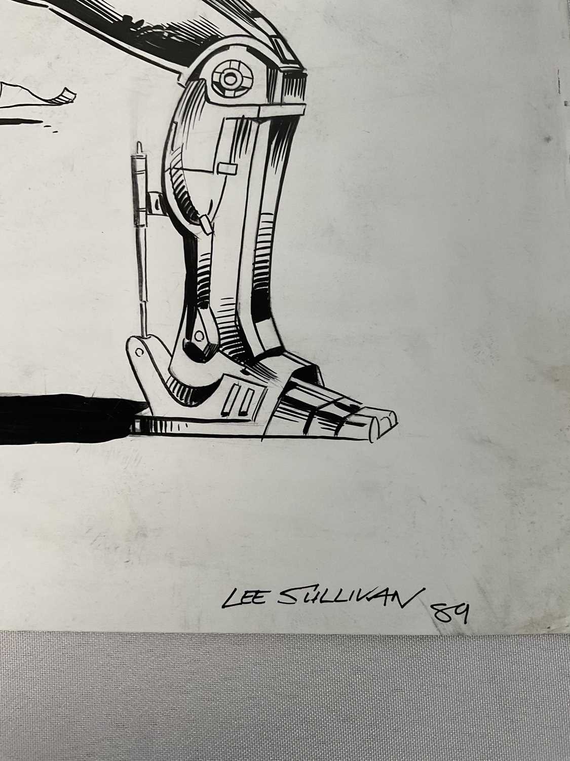 Original Comic Book Artwork - A LEE SULLIVAN drawing for an audition to work on the ROBOCOP comic - Image 2 of 2