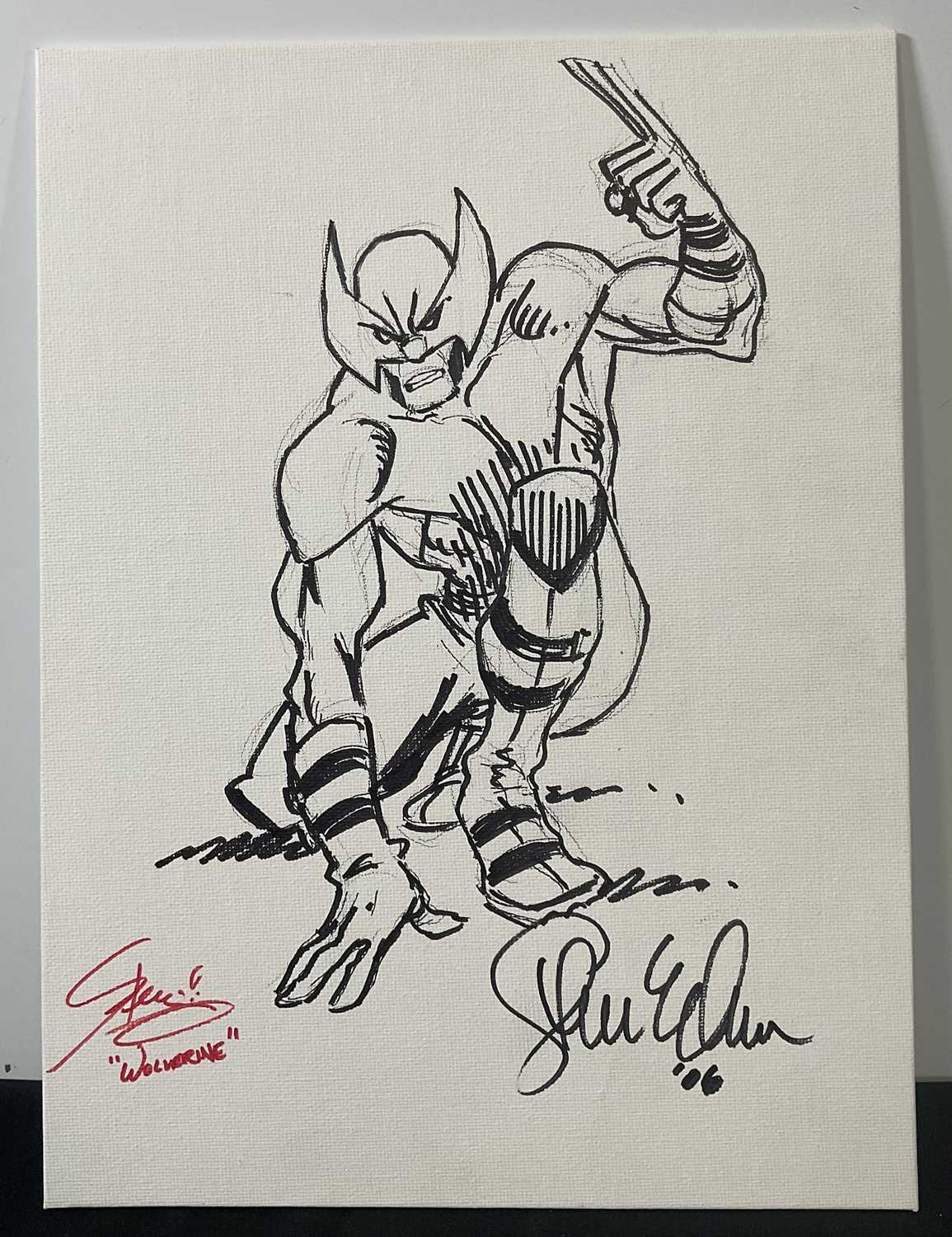 A pair of original sketch drawings of Wolverine to include - An original drawing / sketch by - Image 3 of 3