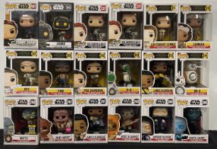 STAR WARS - A group of Star Wars Funko Pops including: Darth Vader #288 glow in the dark, white