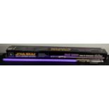 STAR WARS - A Master Replicas Mace Windu Force FX Light Saber, with display stand, in original box