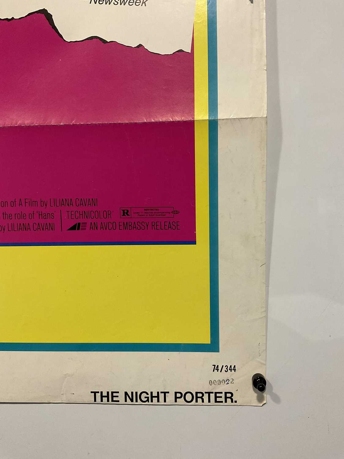 THE NIGHT PORTER (1974) US One sheet, folded. ***Condition*** Graffiti to rear, some holes on folds - Image 2 of 7