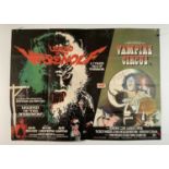 LEGEND OF THE WEREWOLF / VAMPIRE CIRCUS (1971/74) Double-Bill UK Quad Hammer Horror film poster