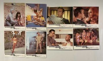 YOU ONLY LIVE TWICE (1967) A set of 8 French 1970s re-release lobby cards for the classic James Bond