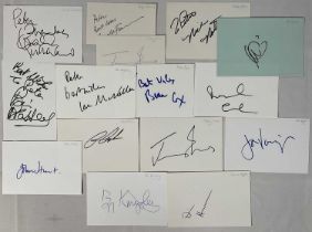 A group of autograph cards signed by Hollywood A-listers (The old boys) comprising of AL PACINO,