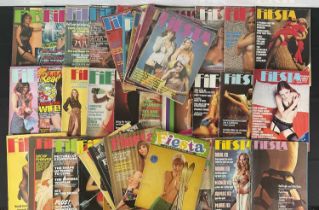 Top Shelf Collectibles - A quantity of vintage FIESTA, adult men's lifestyle magazines ranging