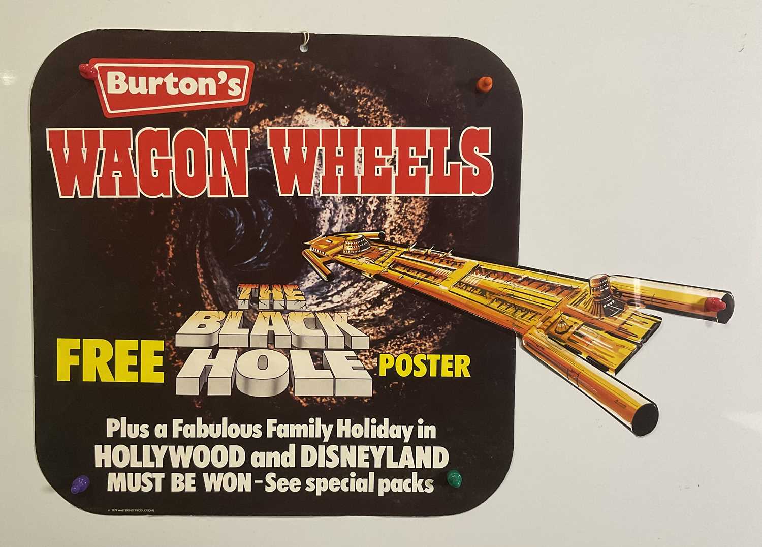 A pair of THE BLACK HOLE (1979) Wagon Wheels UK promotional posters advertising the chance to win - Image 3 of 3
