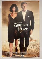 QUANTUM OF SOLACE (2008) UK one sheet, matte finish, Daniel Craig's eyes touched up in blue with