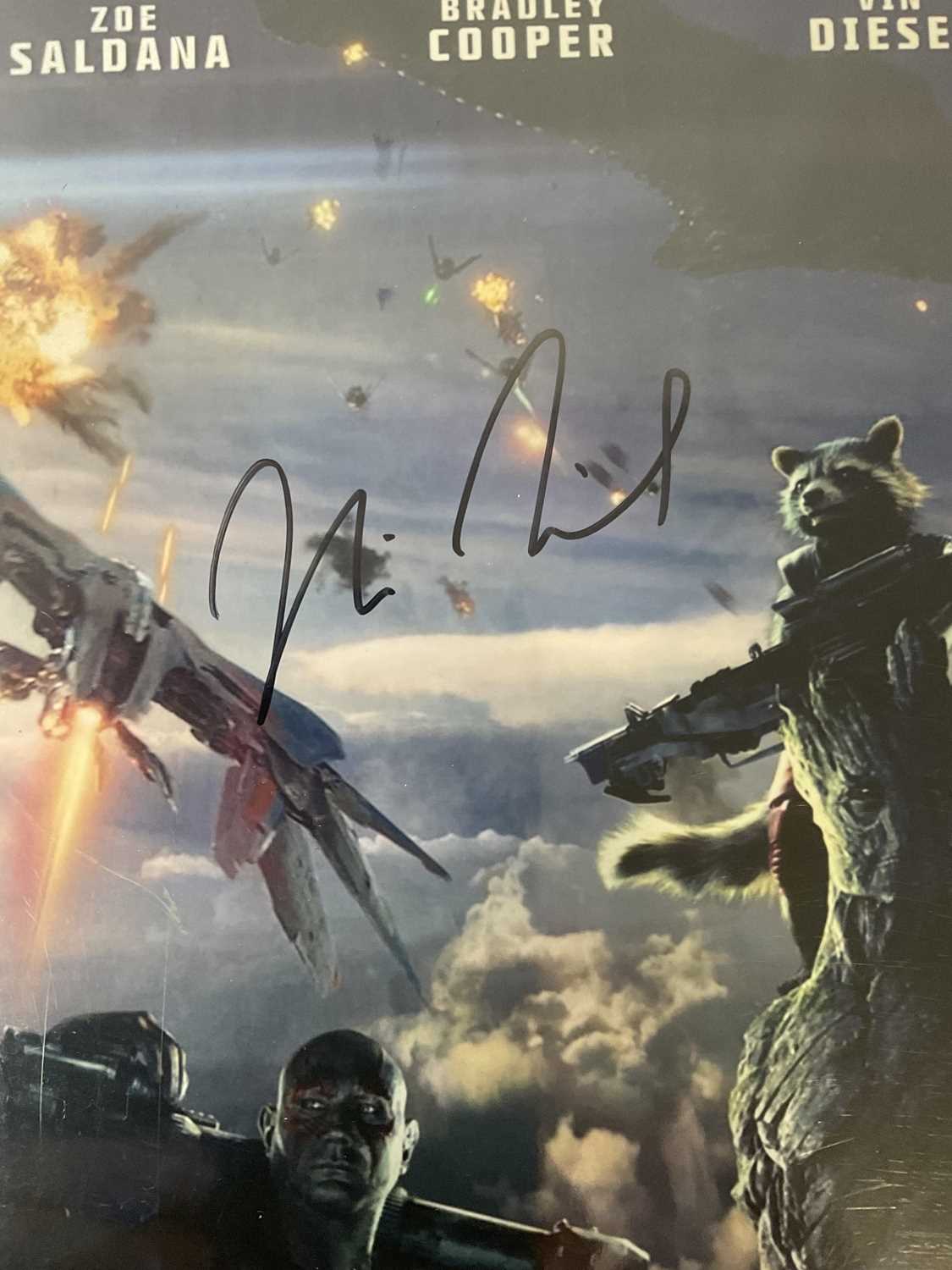 A mini poster for Guardians of the Galaxy signed by VIN DIESEL who voices Groot in the movies. - Image 2 of 2