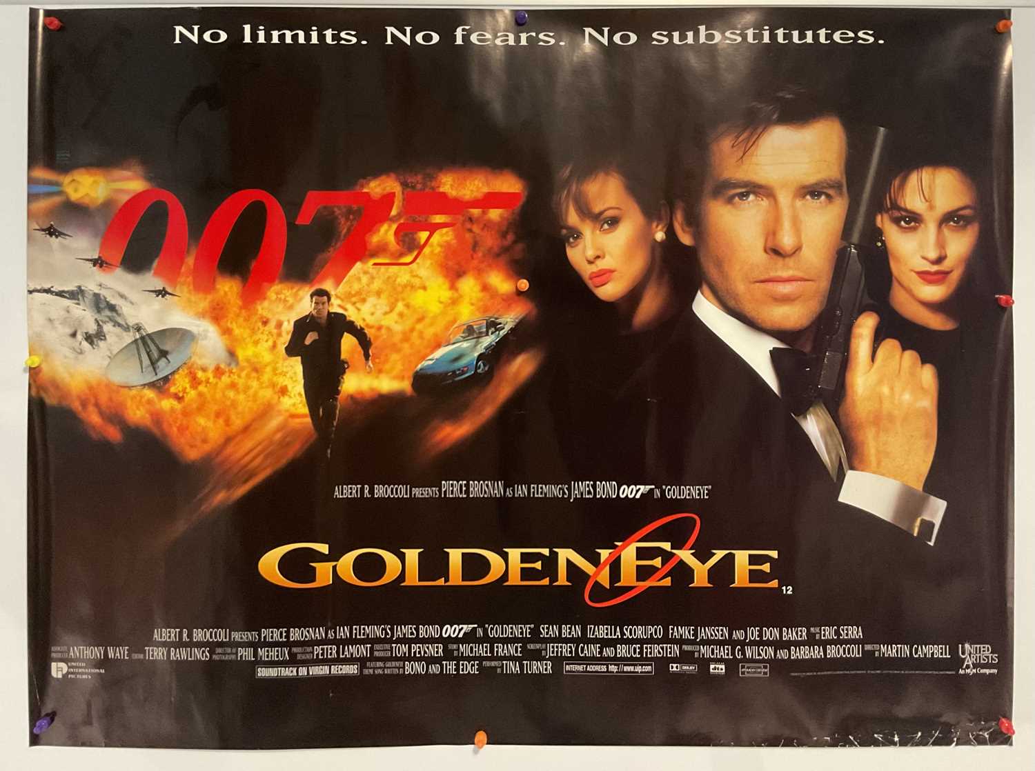 A pair of JAMES BOND movie posters comprising of GOLDENEYE (1996) UK Quad and THE WORLD IS NOT - Image 2 of 6