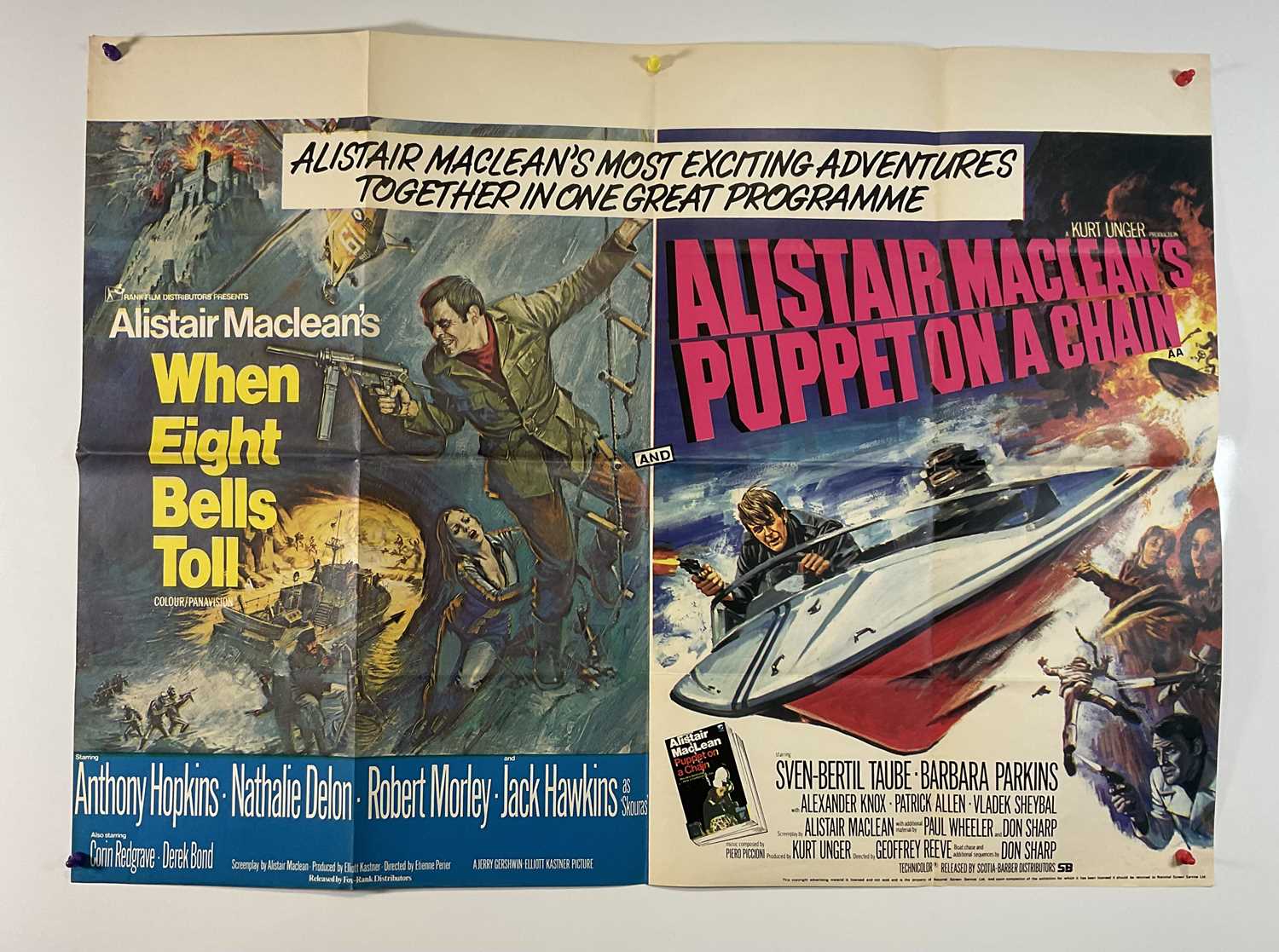ALISTAIR MACLEAN - A group of 3 UK Quad movie posters for Alistair Maclean films comprising WHEN - Image 3 of 5