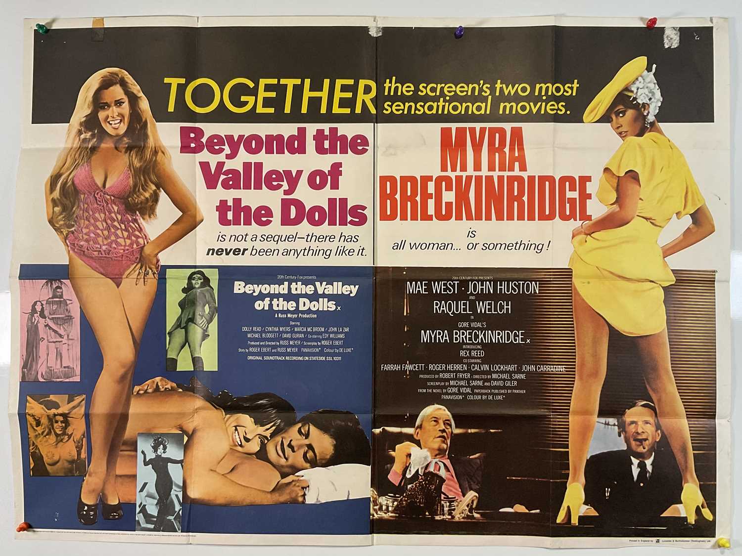 A group of adult UK Quad film posters to include MYRA BRECKINRIDGE (1970), starring Raquel Welch, - Image 10 of 10