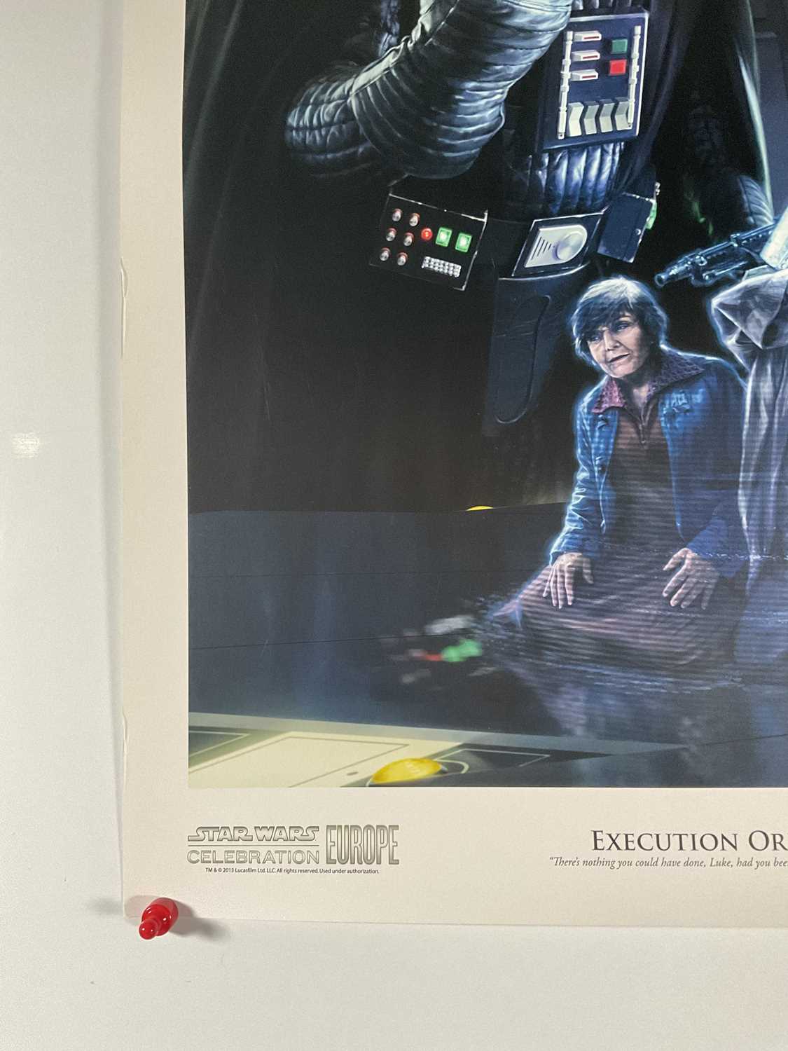 STAR WARS - 'Execution Order' an Artist Proof print by Chris Trevas for the 2013 Star Wars - Image 5 of 5