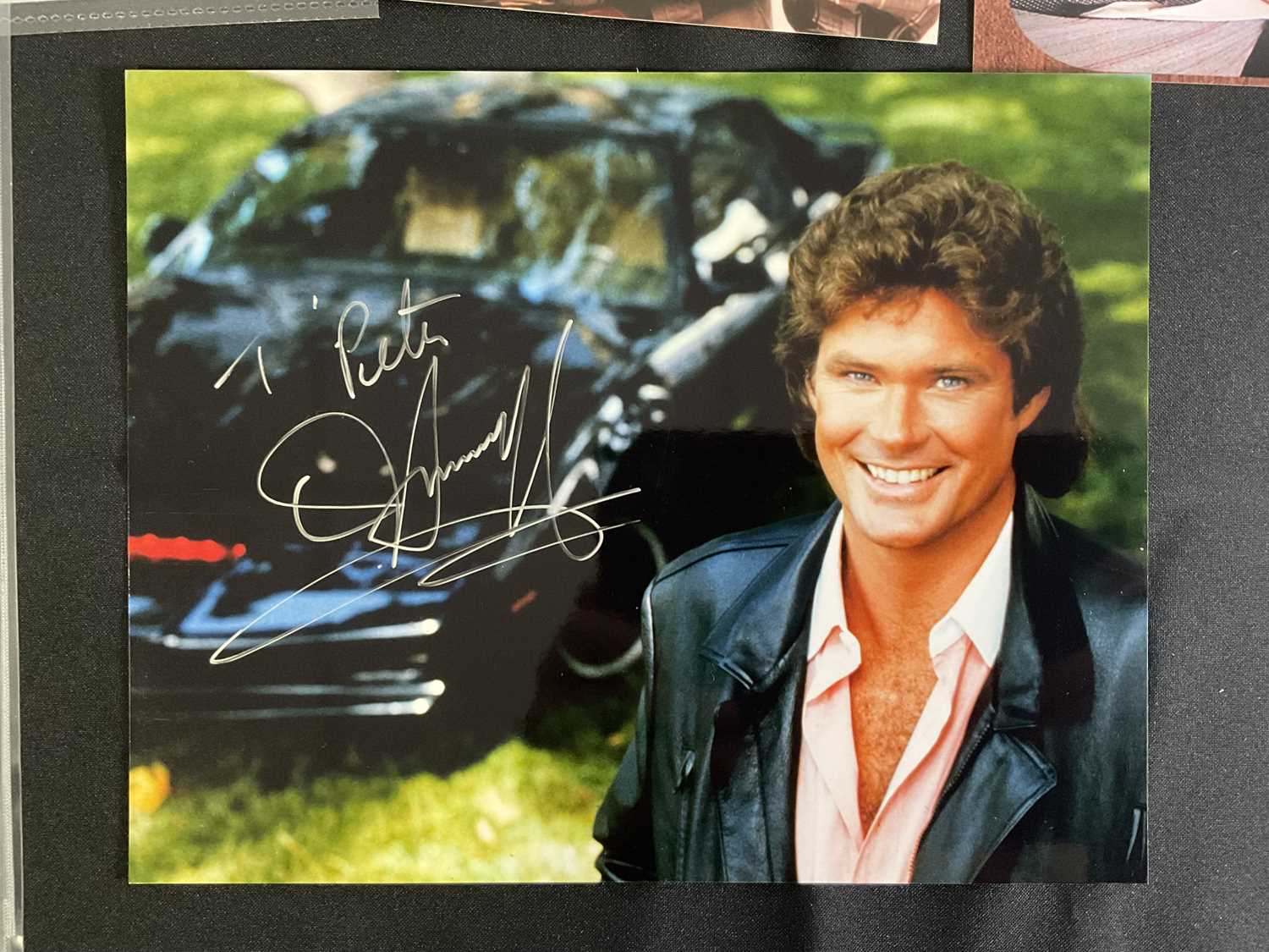 A group of colour photographs signed by male celebrities to include DAVID HASSELHOFF, MICHAEL - Image 5 of 6