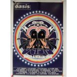 A tour poster for the 2005 OASIS tour of North America, 69.5cm x 48cm, folded.