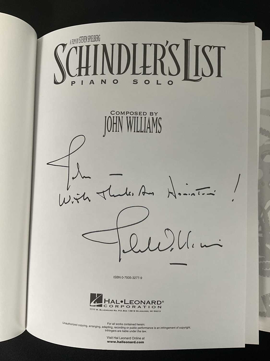 A group of three JOHN WILLIAMS signed sheet music books - STAR WARS A MUSICAL JOURNEY EPISODES I-VI, - Image 4 of 5