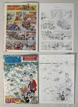 Original Comic Book artwork - 2 pages of original artwork by MYCHAILO KAZYBRID from BEANO issue 3865