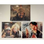 A group of 3 autographs from actors from the INDIANA JONES franchise comprising of KE HUY QUAN,