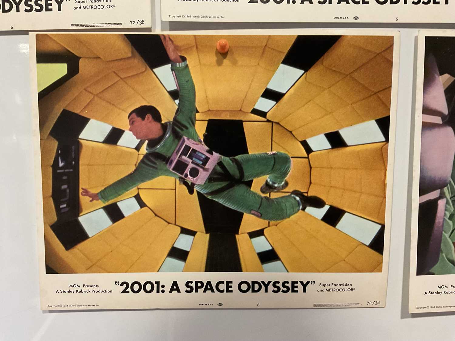 A set of 8 lobby cards for the 1972 re-release of 2001: A SPACE ODYSSEY (1968). (8) - Image 5 of 9