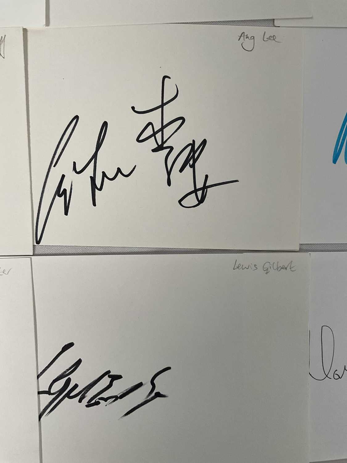 A group autograph cards signed by film and television Directors, Producers and Screenwriters to - Image 7 of 7